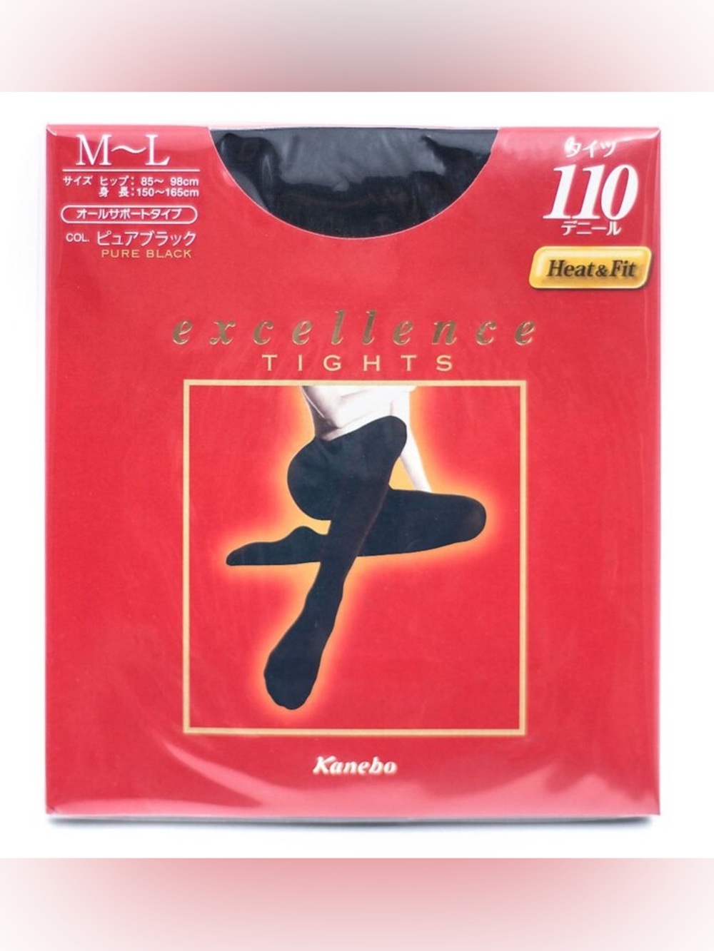 Kanebo Excellence Pure Black Tights - M/L